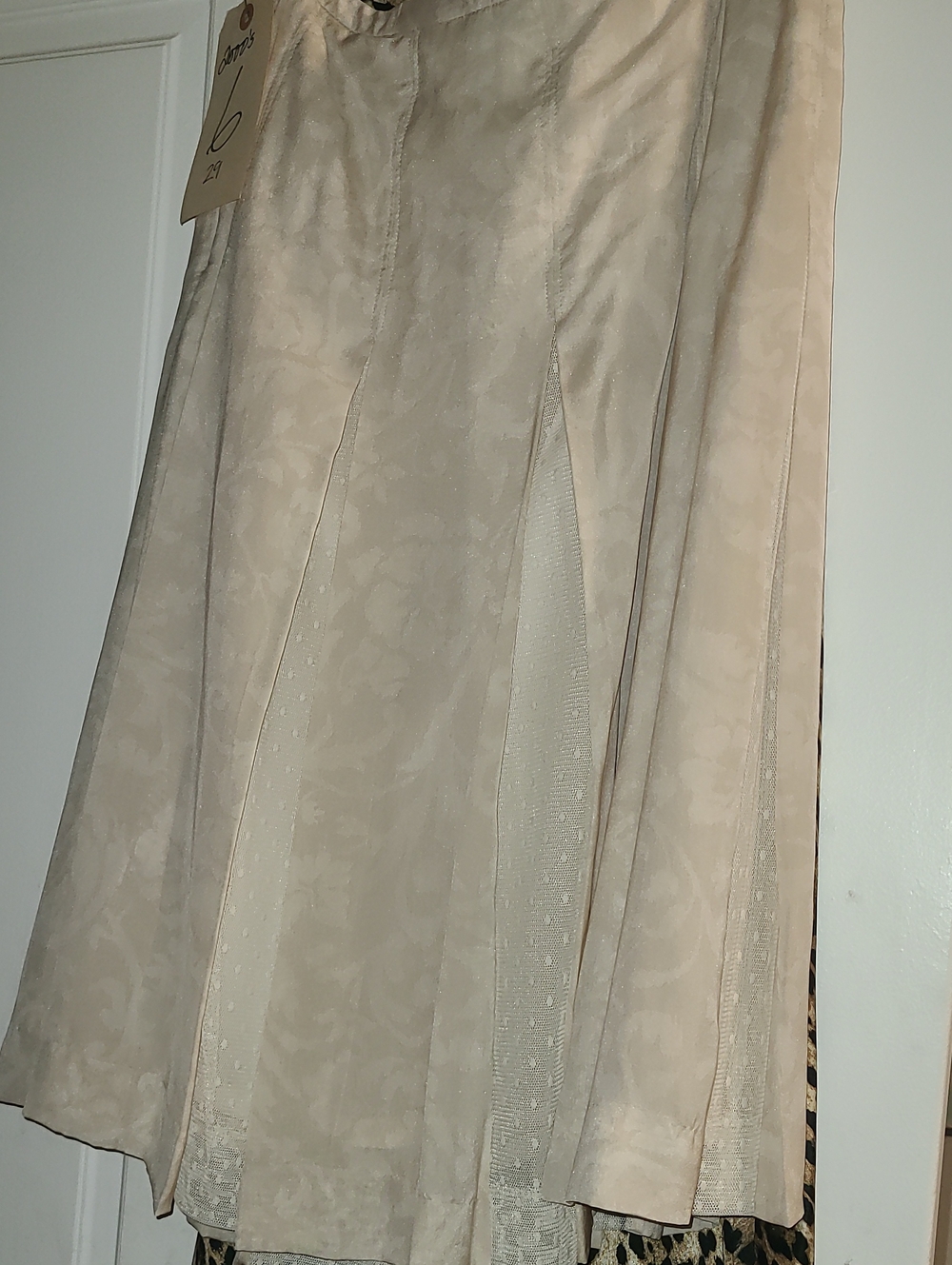 Sutton Studio Cream Floral A-Line Skirt